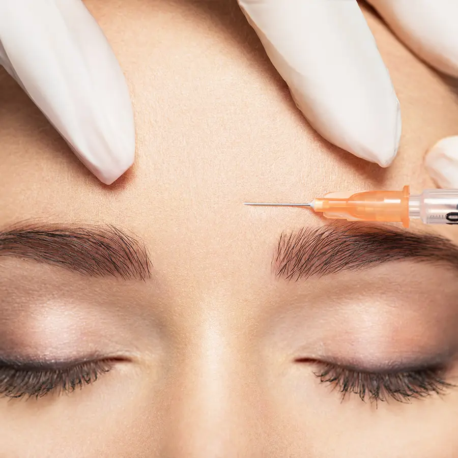 Injection botox